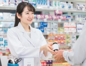 A person describing symptoms using a translation app