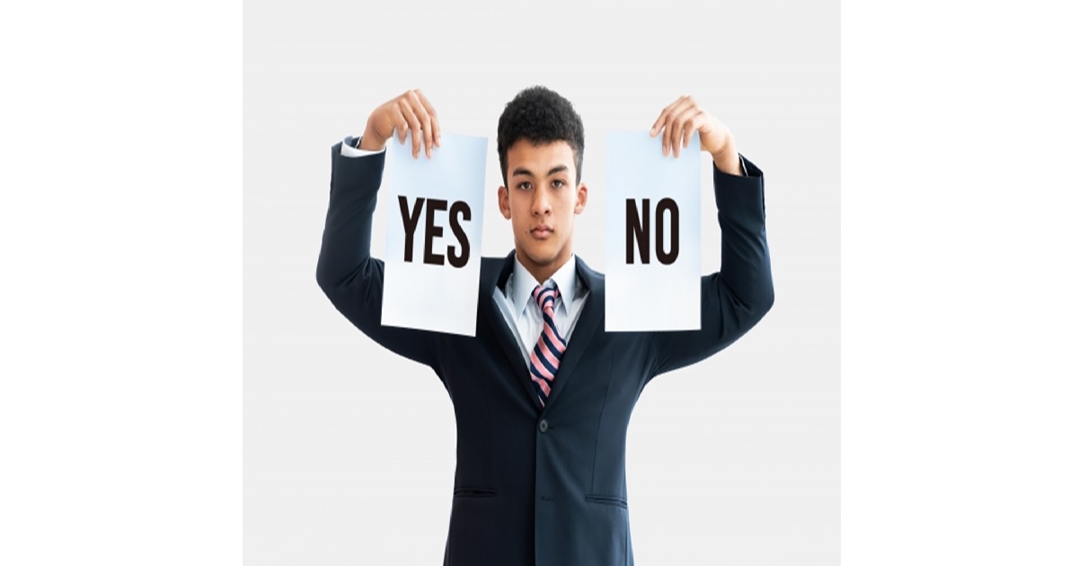 An illustration of a Japanese businessman using indirect communication to say "no," highlighting the cultural communication gap that foreigners often face in Japan.
